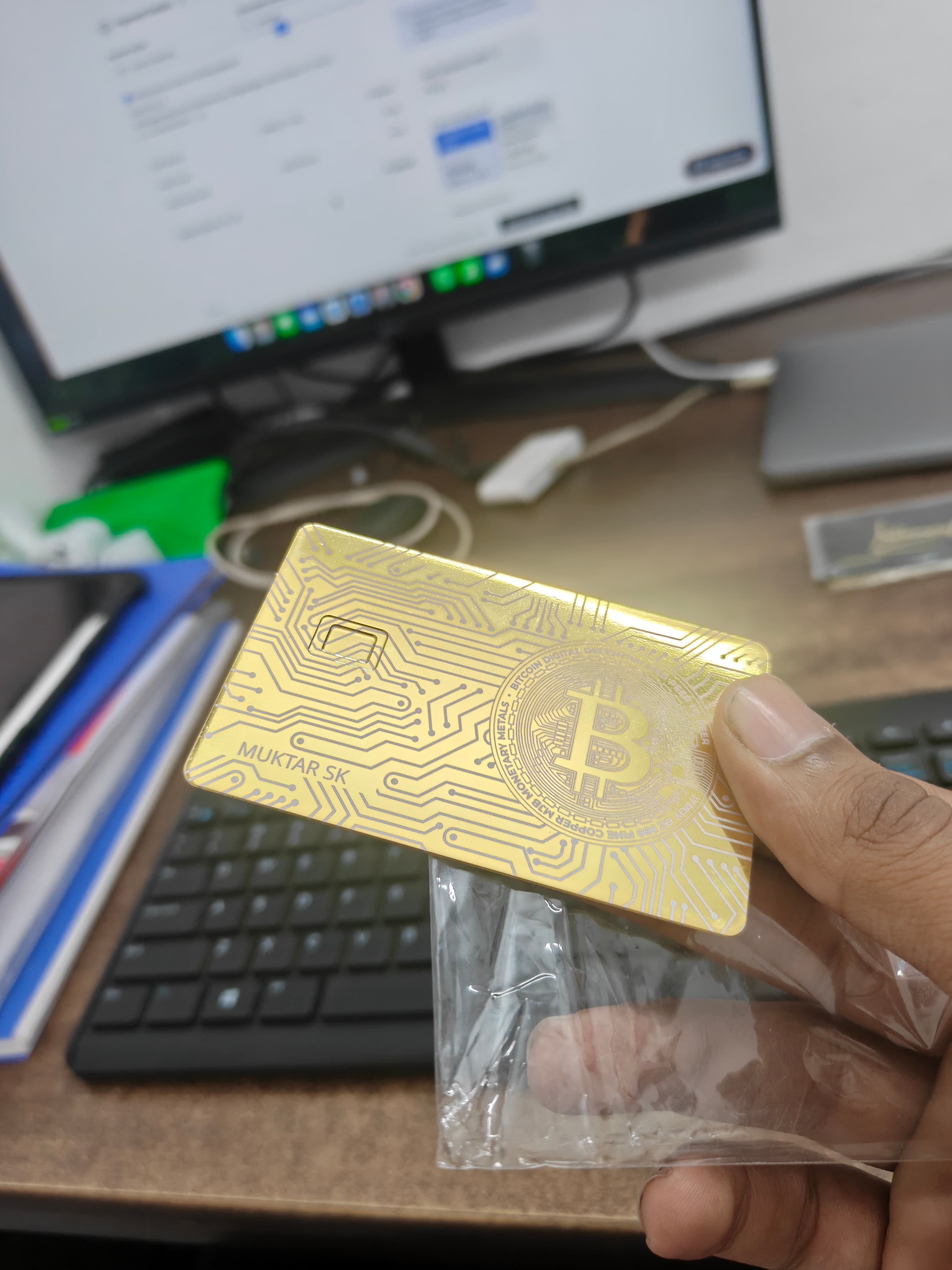 Metal Card Real Life Shot