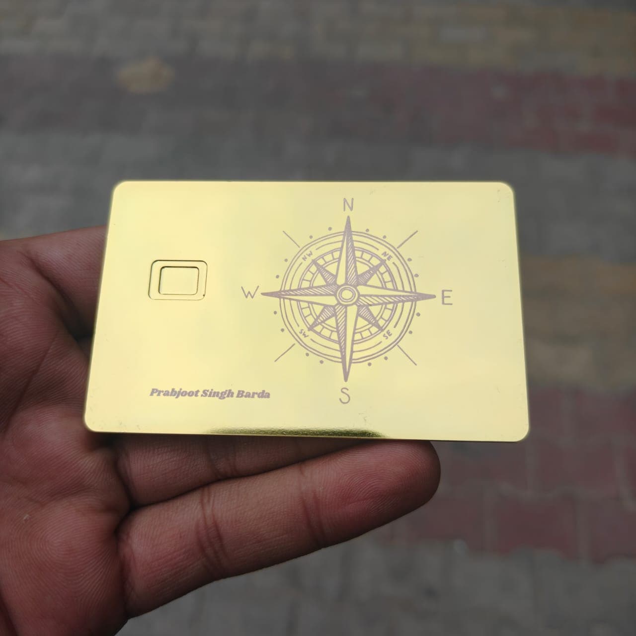 Metal Card Real Life Shot