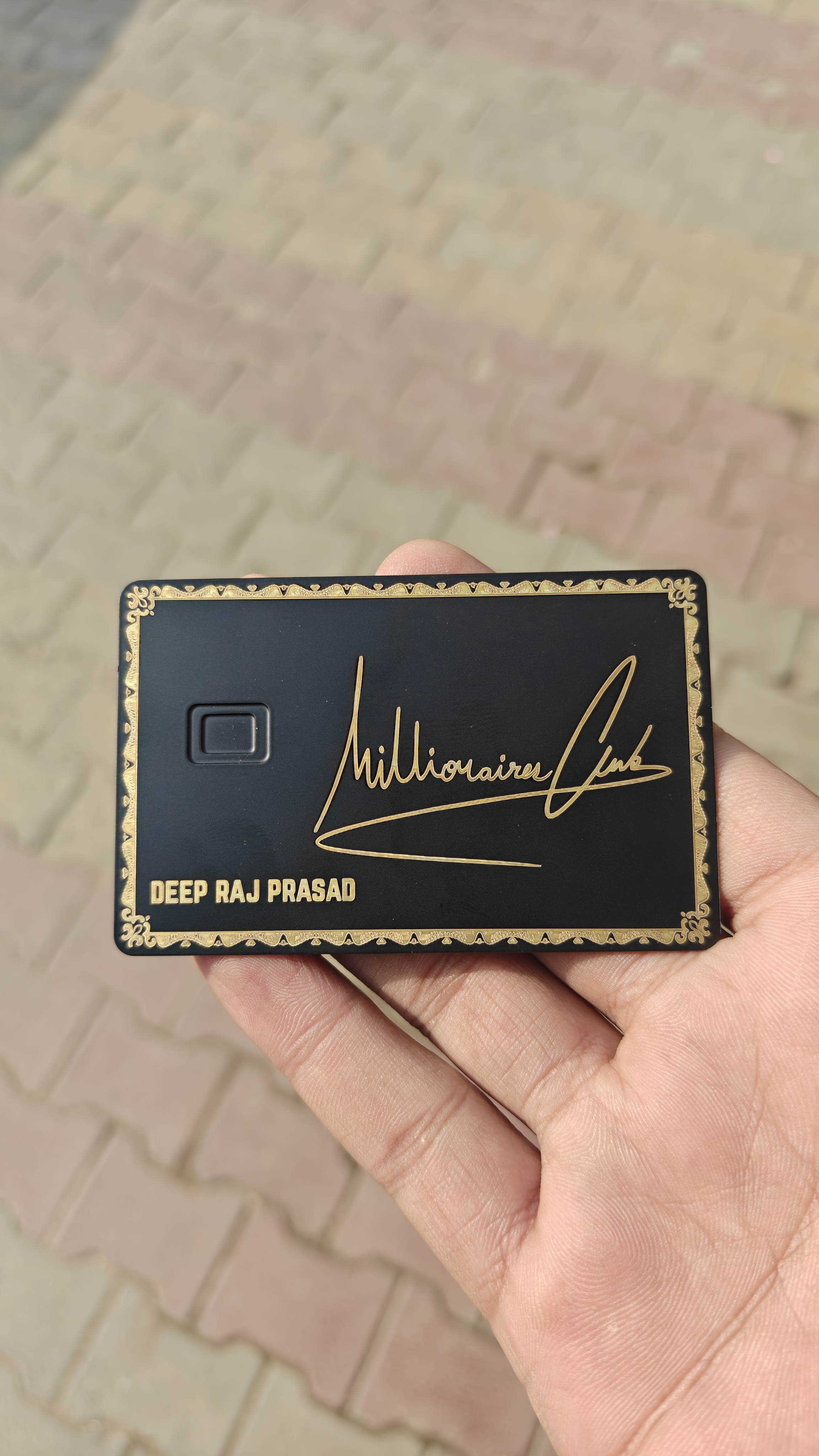 Real metal card design 1
